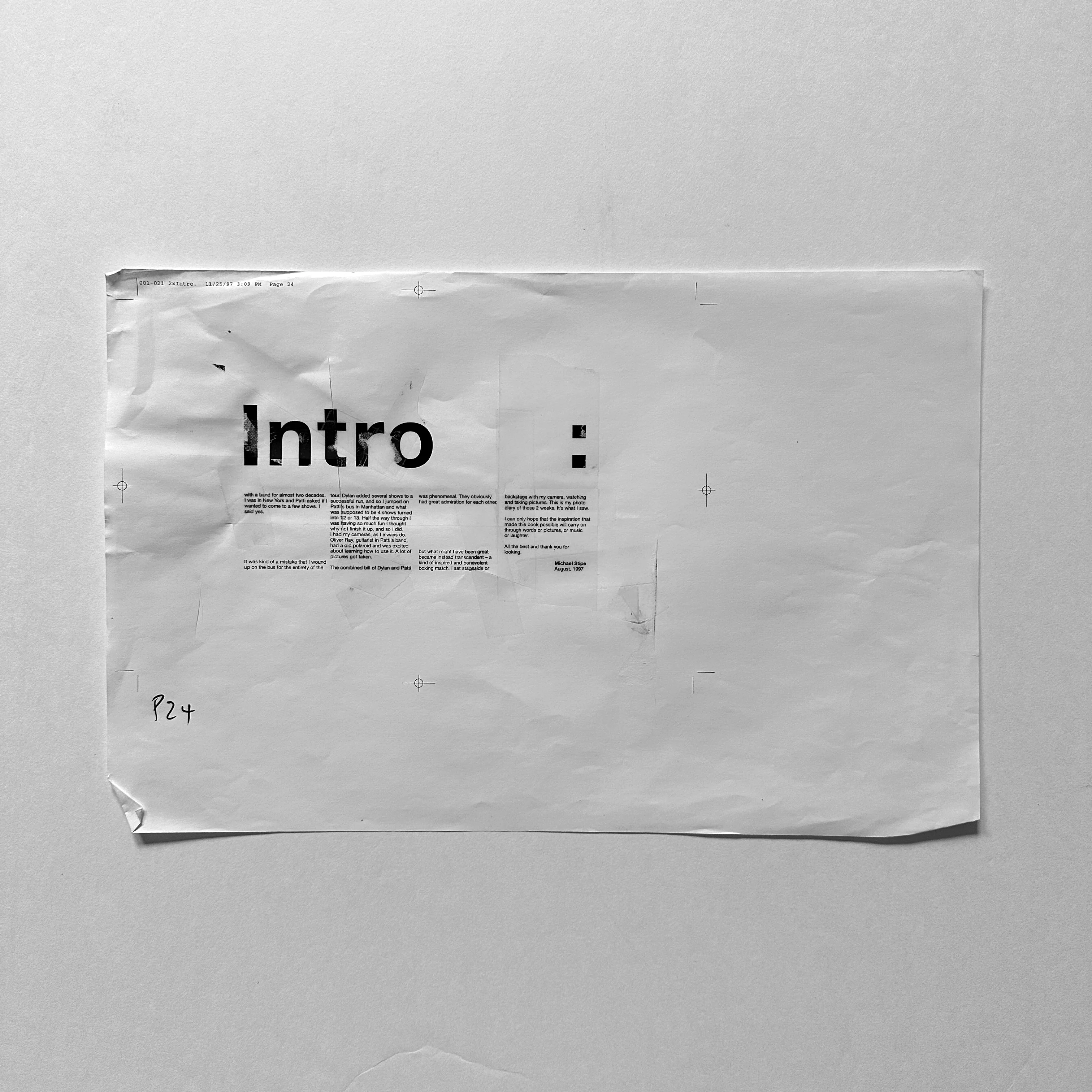 Disorder: Intro by Michael Stipe B